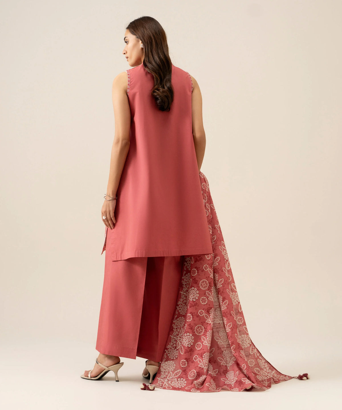 3 Piece - Embroidered Khaddar Suit