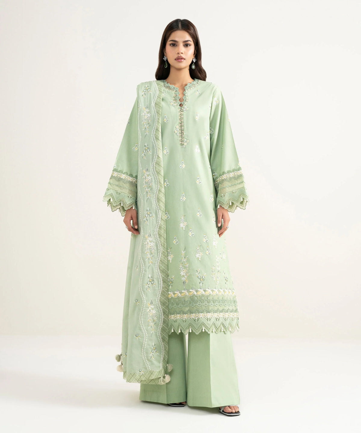 3 Piece - Embroidered Lawn Suit