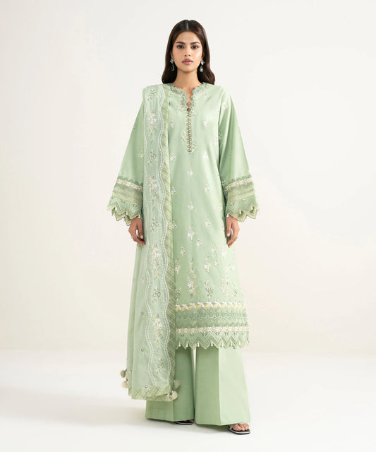 3 Piece - Embroidered Lawn Suit