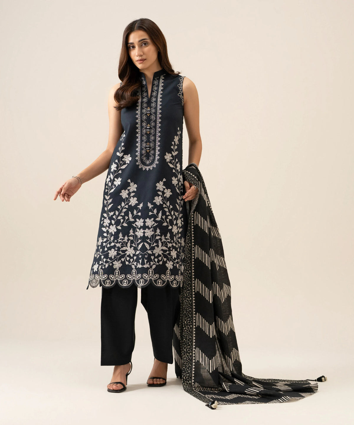 3 Piece - Embroidered Lawn Suit