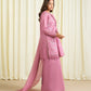 3 Piece - Embroidered Cotton Jacquard Suit