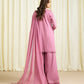 3 Piece - Embroidered Cotton Jacquard Suit