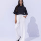 Wide Leg Jersey Trousers