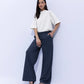 Wide Leg Jersey Trousers