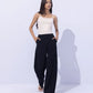 Wide Leg Jersey Trousers