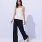 Wide Leg Jersey Trousers