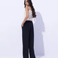 Wide Leg Jersey Trousers