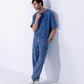 Unisex Acid Washed Jogging Trousers