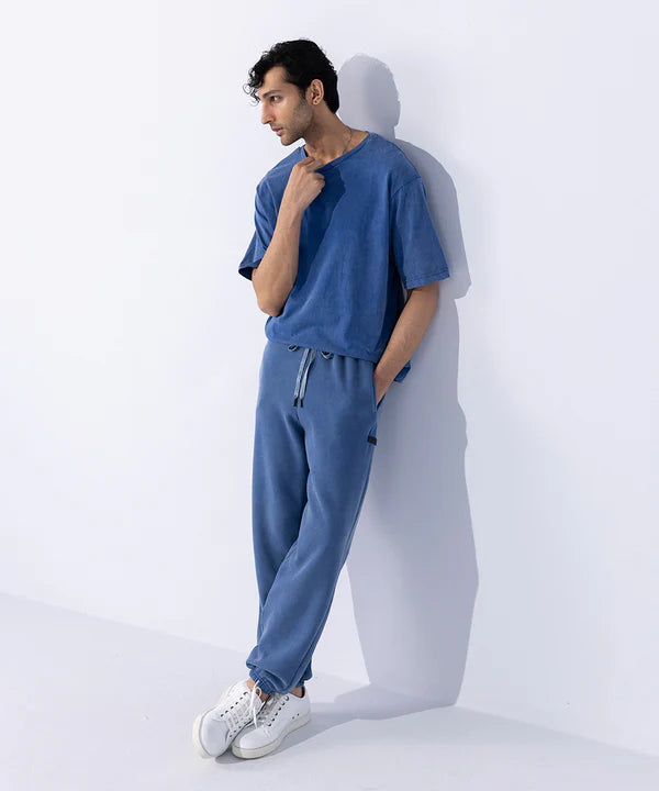 Unisex Acid Washed Jogging Trousers