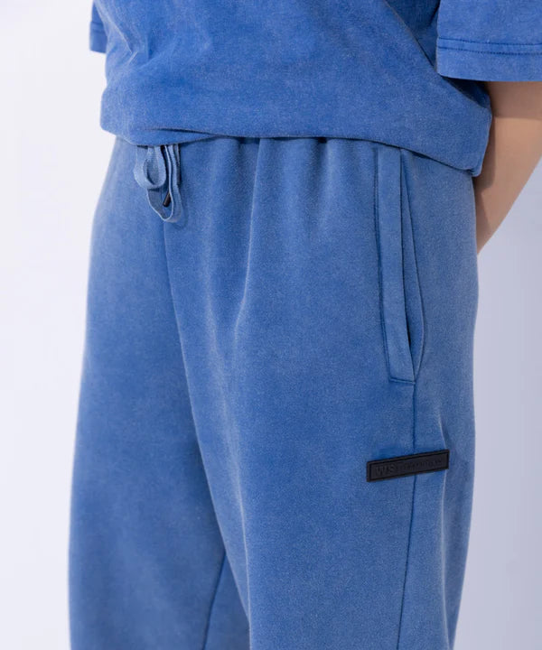 Unisex Acid Washed Jogging Trousers