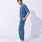 Unisex Acid Washed Jogging Trousers