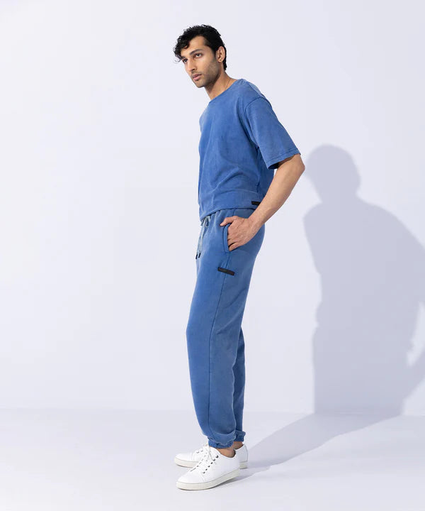 Unisex Acid Washed Jogging Trousers