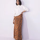 Animal Print Satin Skirt