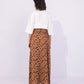 Animal Print Satin Skirt