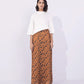 Animal Print Satin Skirt