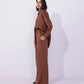 Wide-Leg Cotton-Satin Trousers