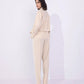 Straight-Fit Textured Trousers