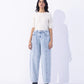 Barrel Fit Jeans with Panels