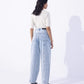 Barrel Fit Jeans with Panels