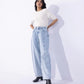 Barrel Fit Jeans with Panels