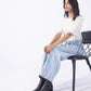 Barrel Fit Jeans with Panels