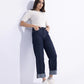 Straight Fit Denim with Turn-Up Hem