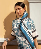 Square Print Satin Scarf