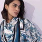 Square Print Satin Scarf
