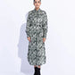 Silky Printed Dress with Belt