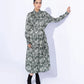 Silky Printed Dress with Belt