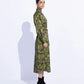 Silky Printed Dress with Belt