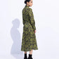 Silky Printed Dress with Belt