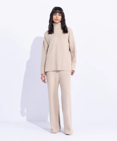 Ribbed Turtle Neck Sweater