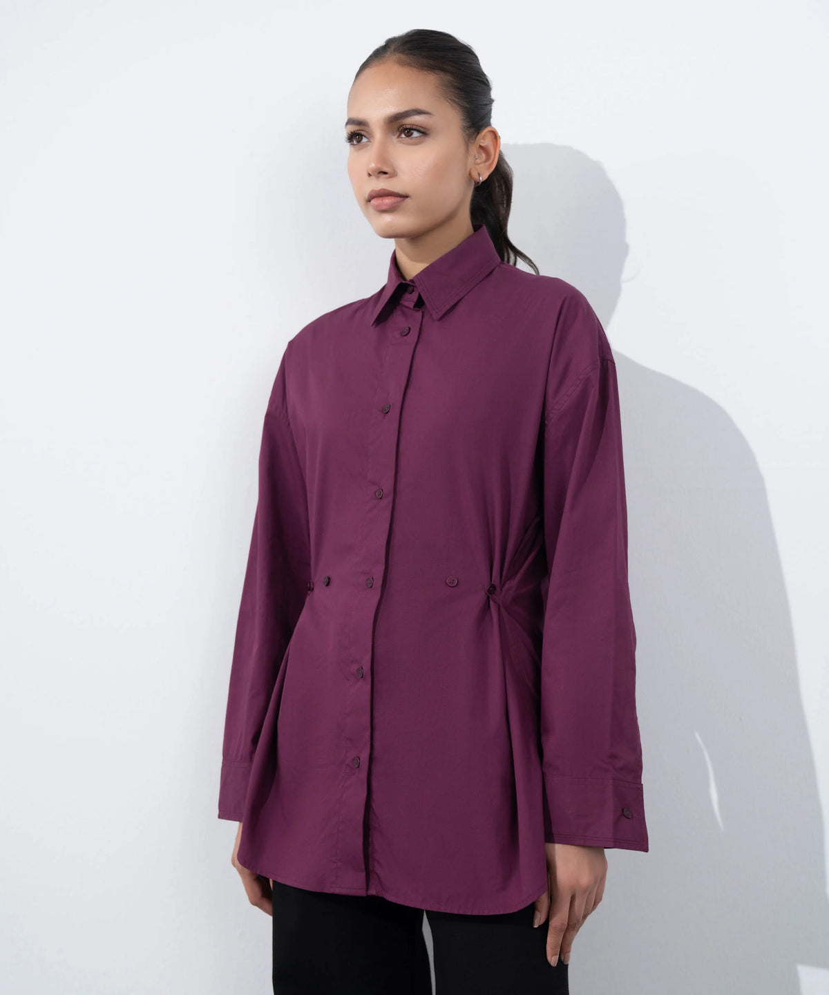 Cinched Waist Shirt