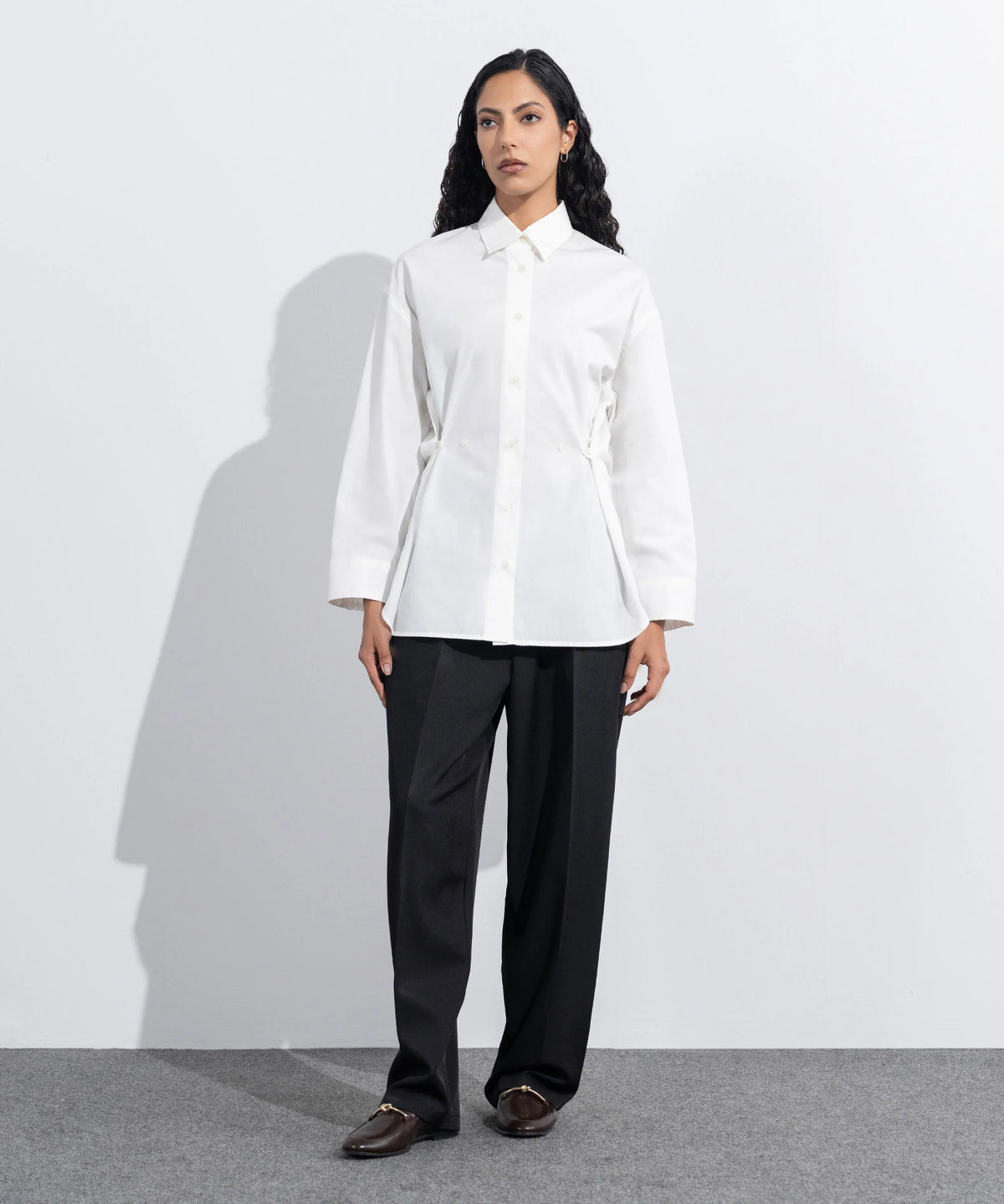 Cinched Waist Shirt