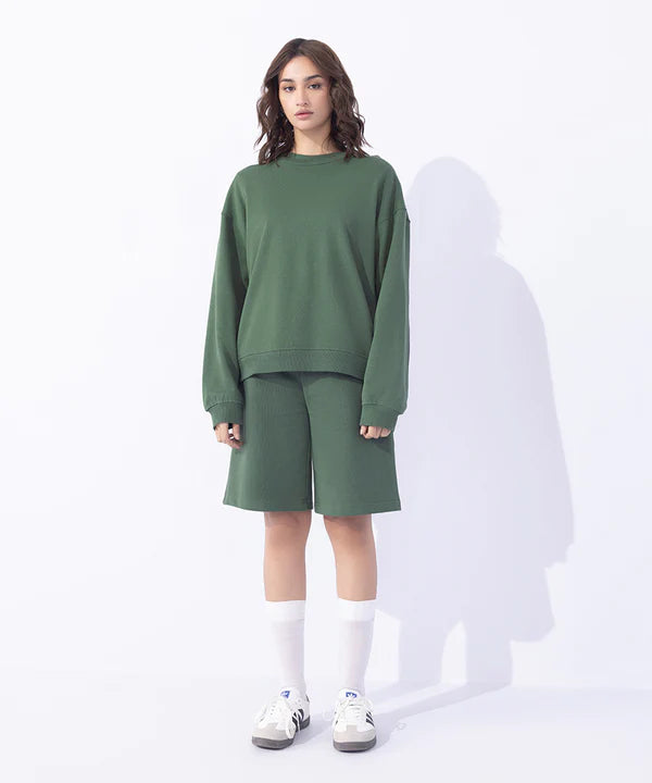 Unisex Sweatshirt With Rubber Tag