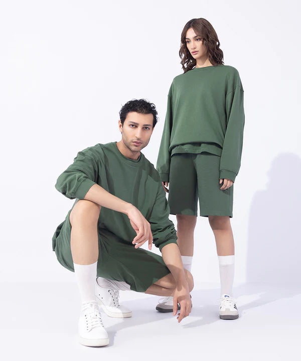 Unisex Sweatshirt With Rubber Tag
