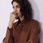 Brown Button Through Shirt