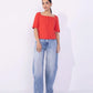Square-Neck Rib Top