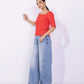 Square-Neck Rib Top