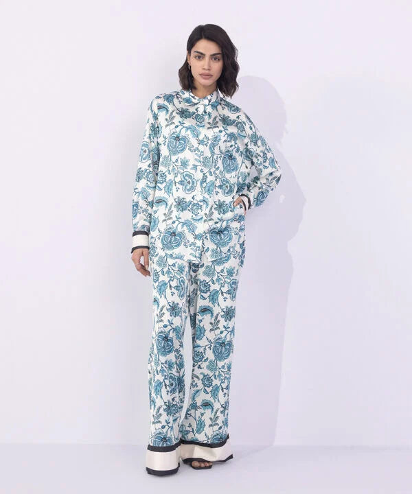 Printed Satin Shirt