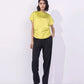 Satin Top With Cinched Waist