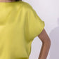 Satin Top With Cinched Waist